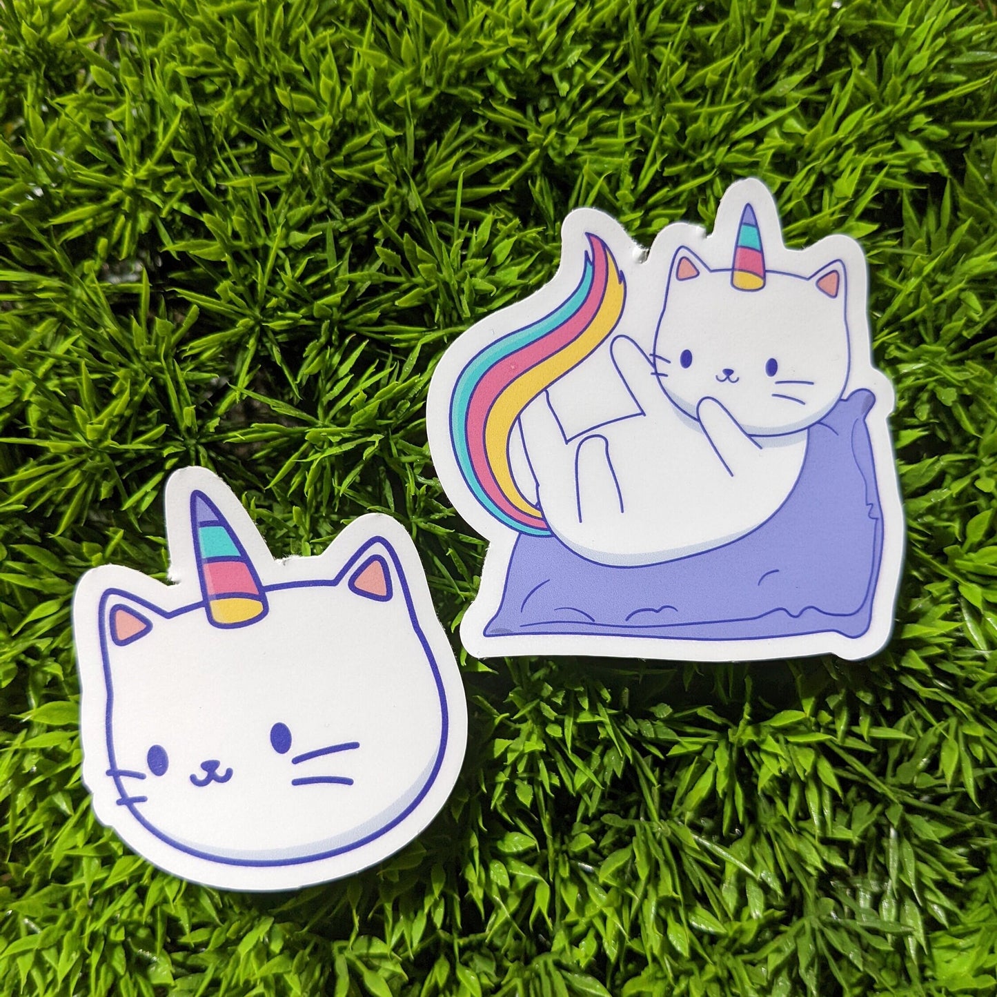 Rainbow Unicorn Kitty Cat Sticker